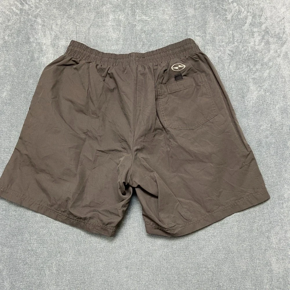 Nike Running Shorts Mens Large Black Drawstring Waist Swoosh Logo Performance